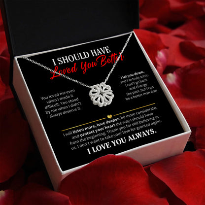I Should Have Loved You Better Necklace for Her – Magnetic Hearts Apology Gift