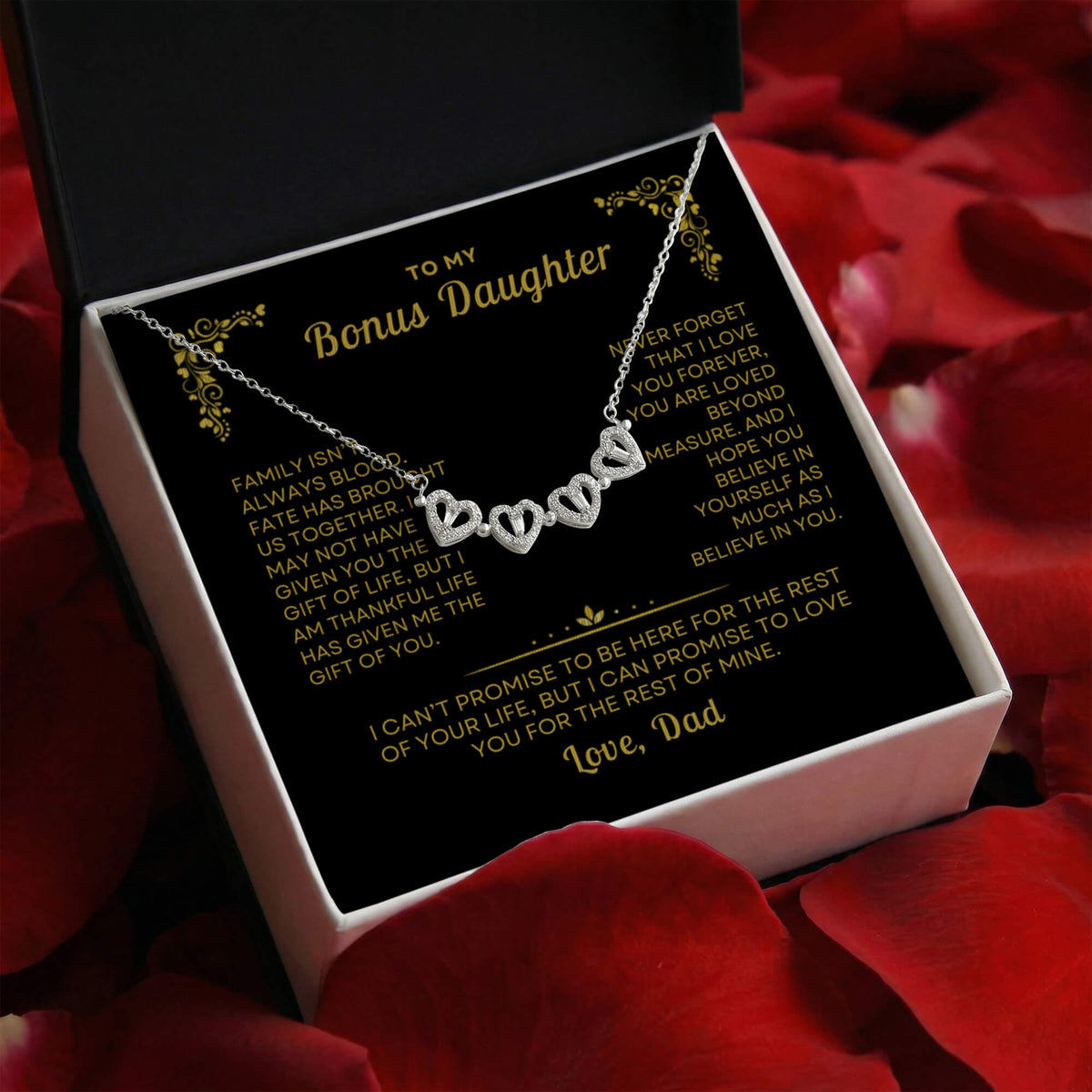 To My Bonus Daughter, Love Dad - Beautiful Gift Set