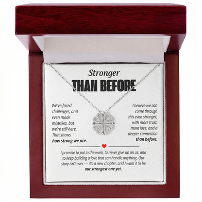 Stronger Than Before Necklace for Her – Magnetic Hearts Reconciliation Gift
