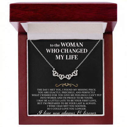 To the Woman Who Changed My Life - Infinity Love Necklace