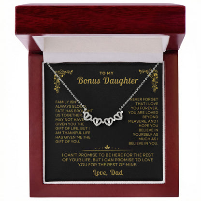To My Bonus Daughter, Love Dad - Beautiful Gift Set