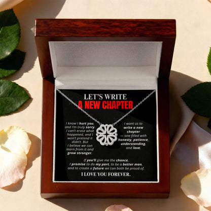 Let's Write a New Chapter Necklace for Her – Magnetic Hearts Apology Gift