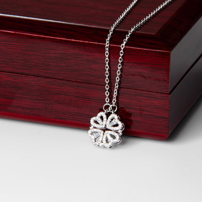 To My Wonderful Niece - Magnetic Hearts Necklace Gift Set