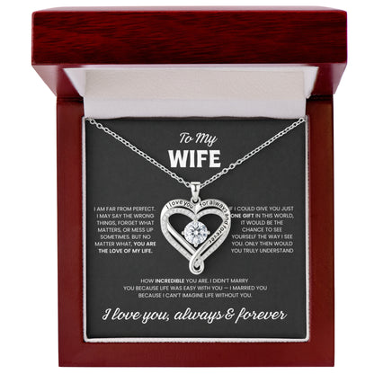 To my Wife - Heart Necklace GIft