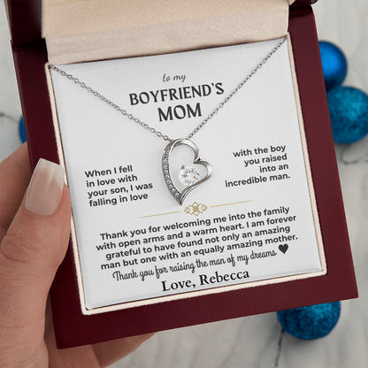 To My Boyfriend's Mom - Forever Love Gift Set Personalized