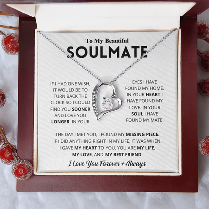 To My Beautiful Soulmate Necklace