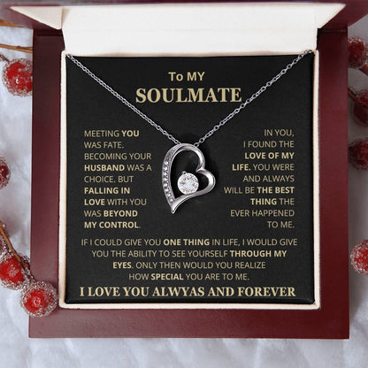 To My Soulmate - Forever Love Necklace