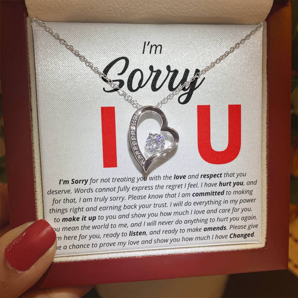 I'm Sorry - I Love You - Forever Love Necklace