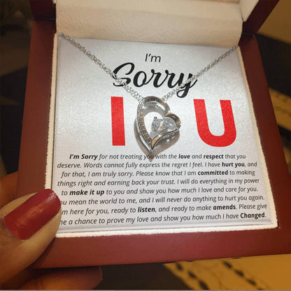 I'm Sorry - I Love You - Forever Love Necklace