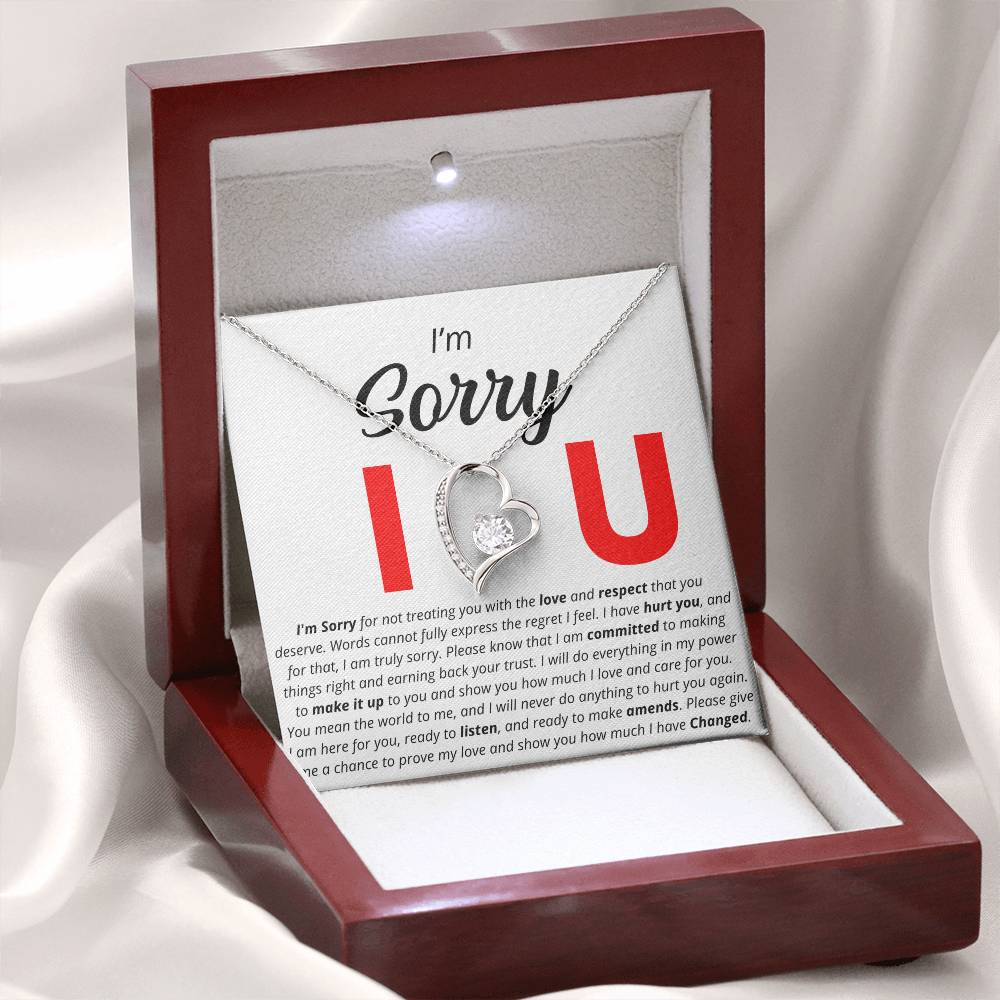 I'm Sorry - I Love You - Forever Love Necklace