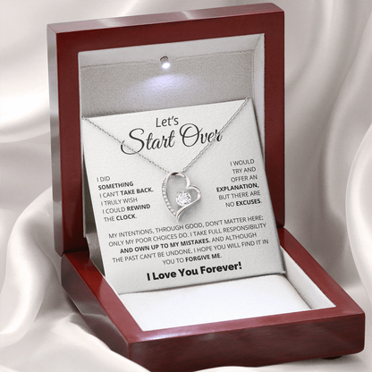 Let's Start Over - Apology Gift For Her - Forever Love Necklace