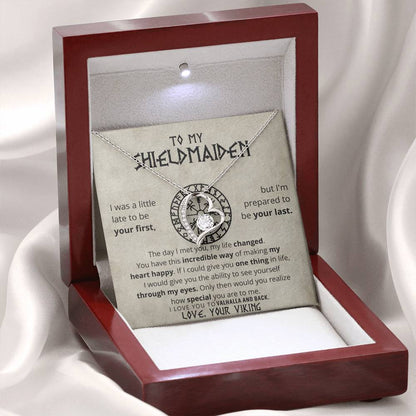 To My Shieldmaiden - Love, Your Viking - Forever Love Necklace Gift Set CFG607