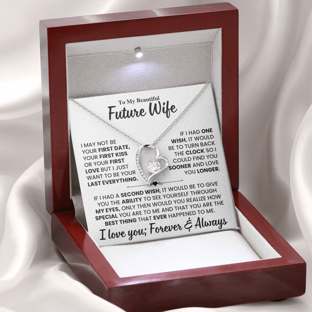 Future Wife Gift, "Best Thing That Ever Happened To me" Heart Necklace