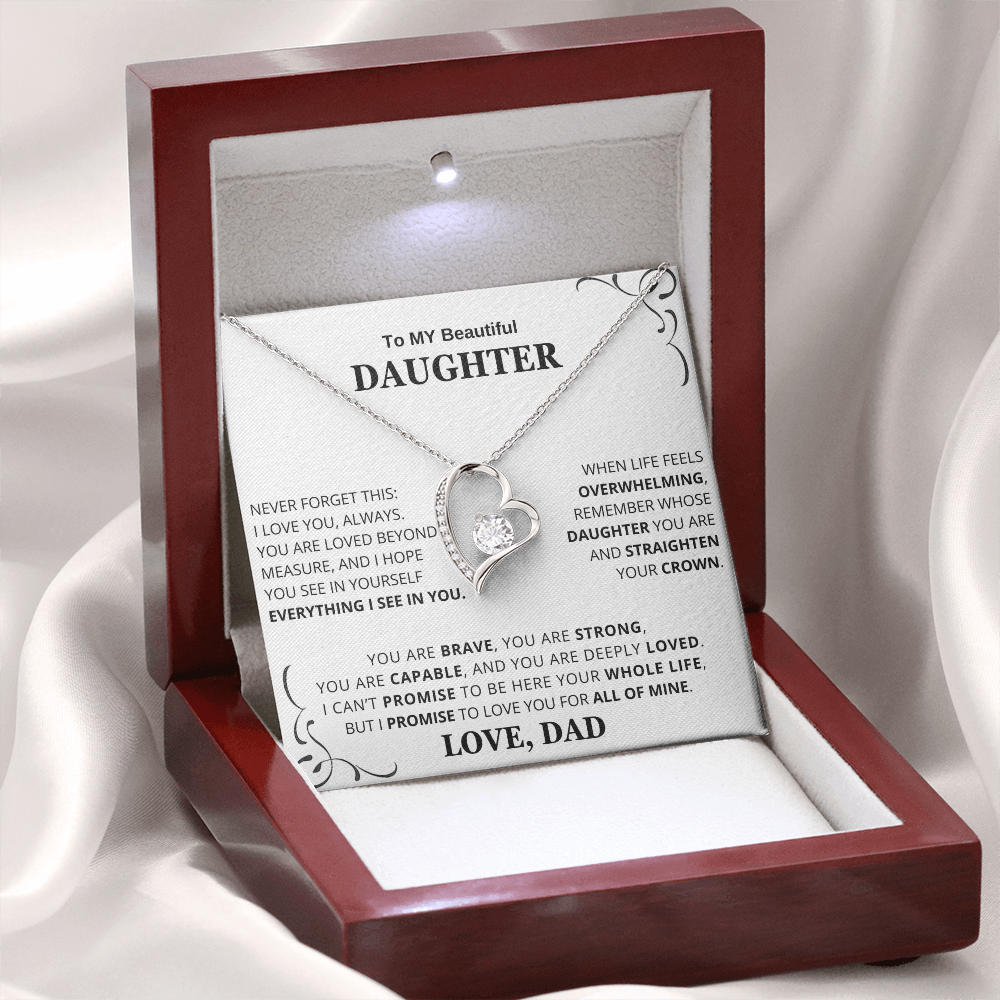 To My Daughter – Love You Forever Necklace Gift Set CFG659