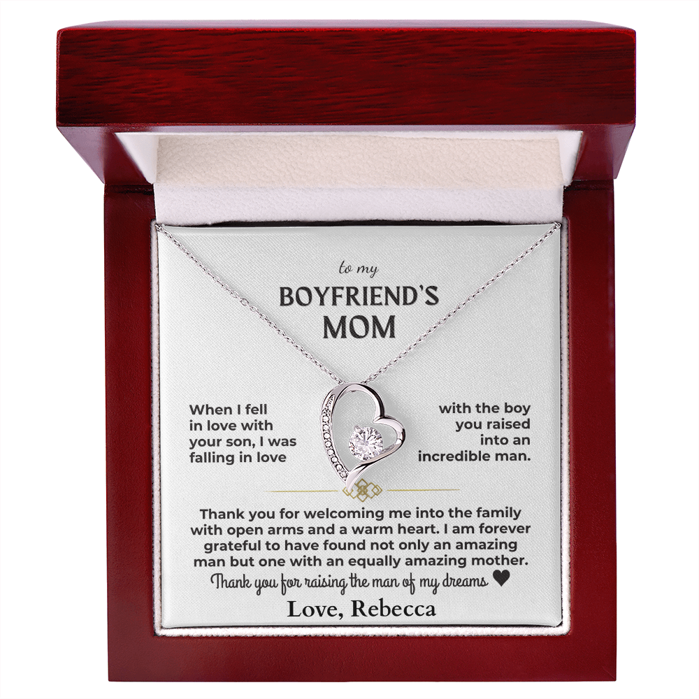 To My Boyfriend's Mom - Forever Love Gift Set Personalized