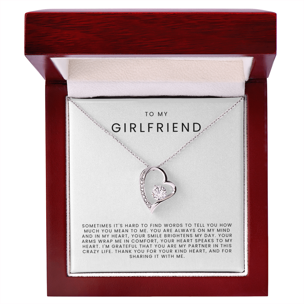 To My Girlfriend Necklace - Forever Love Necklace Gift Set