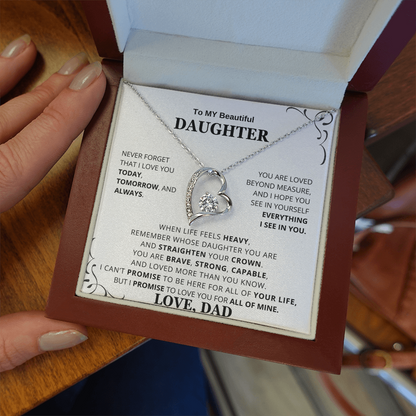 To My Daughter – Love You Forever Necklace Gift Set CFG6662