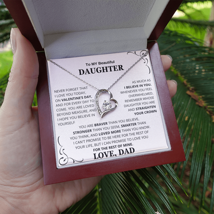 To My Daughter – Love You Forever Necklace Gift