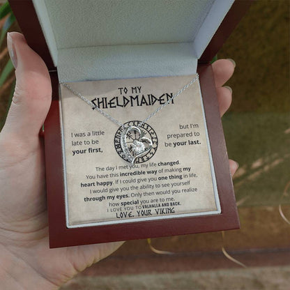 To My Shieldmaiden - Love, Your Viking - Forever Love Necklace Gift Set CFG607