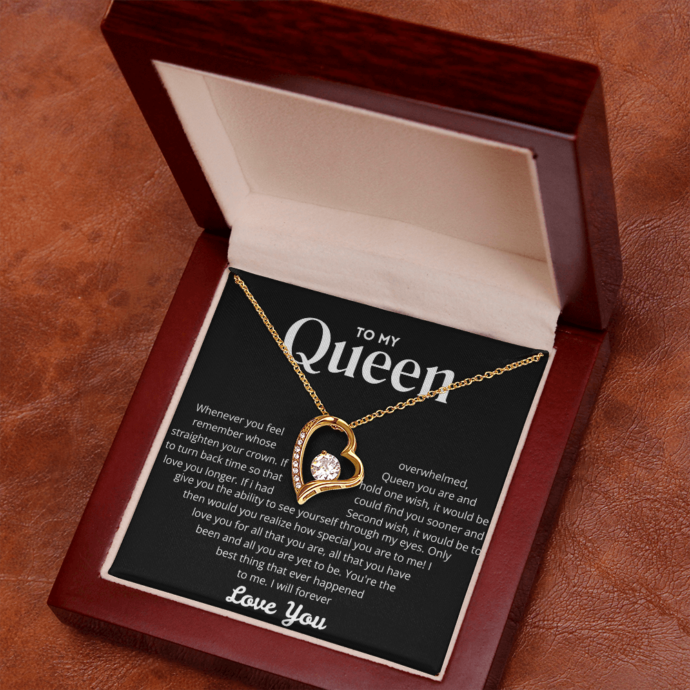 To my Queen – Love Heart Necklace