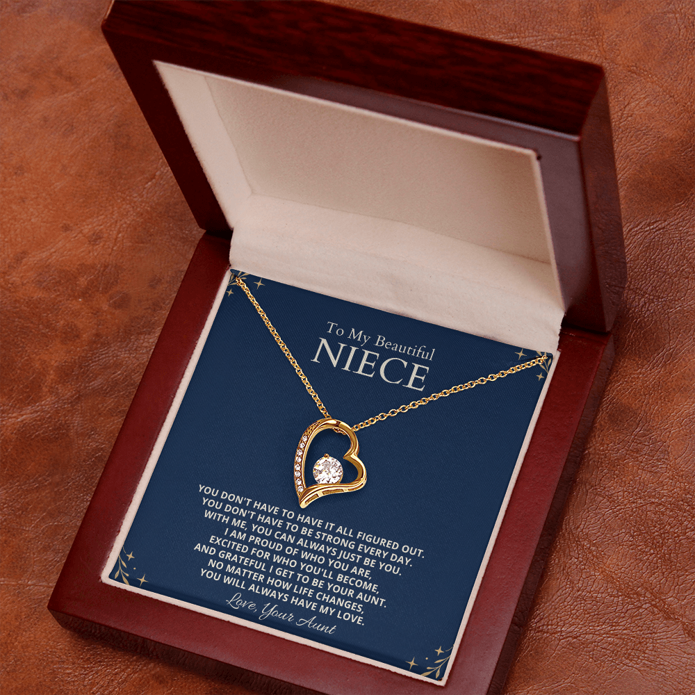 To My Beautifual Niece - Forever Love Necklace Gift Set