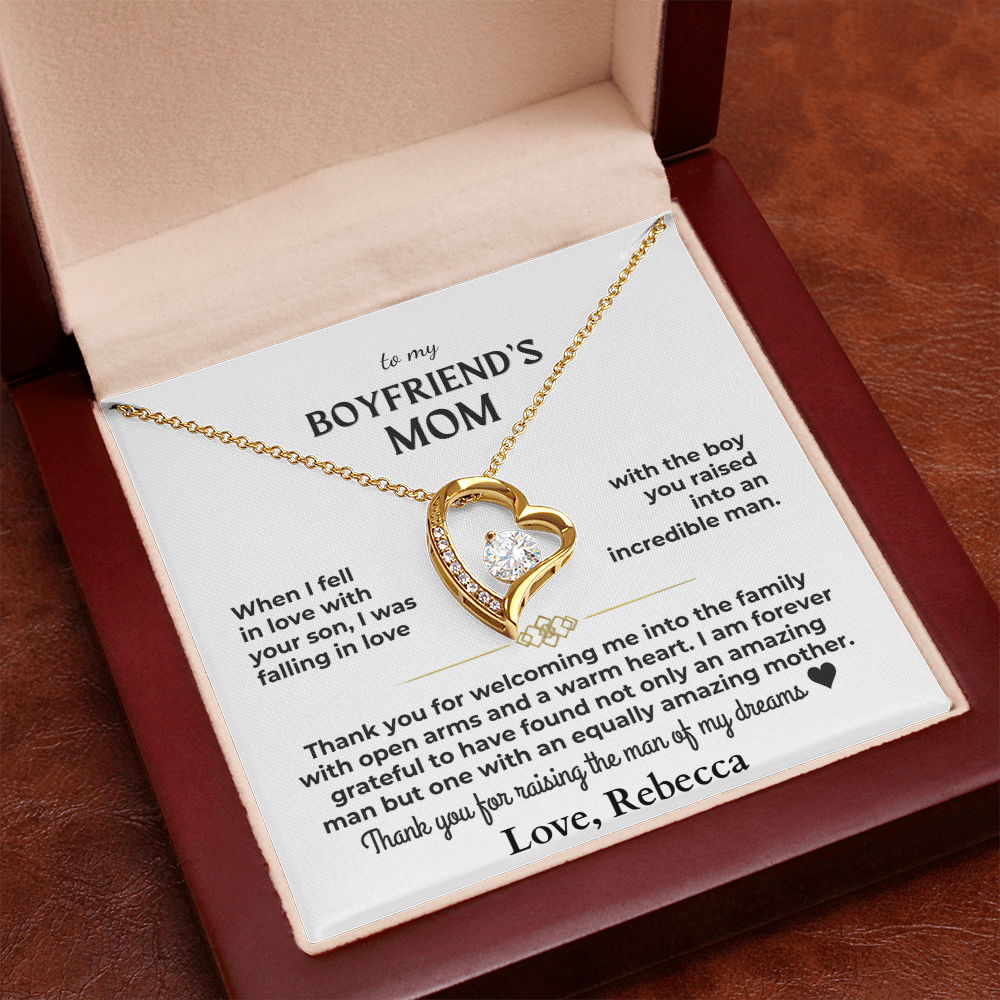 To My Boyfriend's Mom - Forever Love Gift Set Personalized