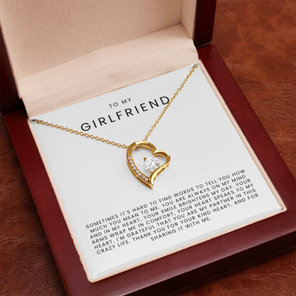 To My Girlfriend Necklace - Forever Love Necklace Gift Set