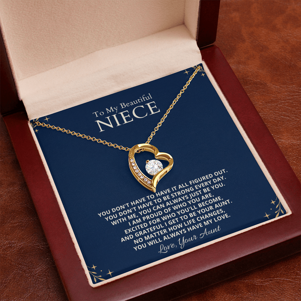 To My Beautifual Niece - Forever Love Necklace Gift Set