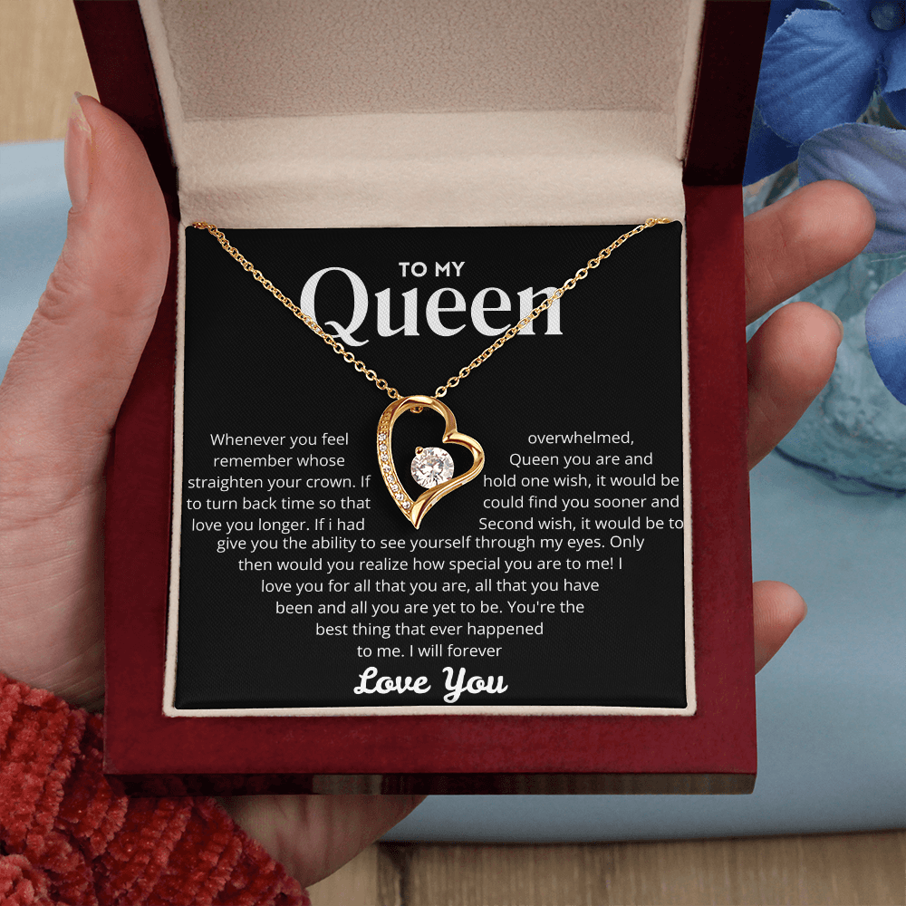 To my Queen – Love Heart Necklace