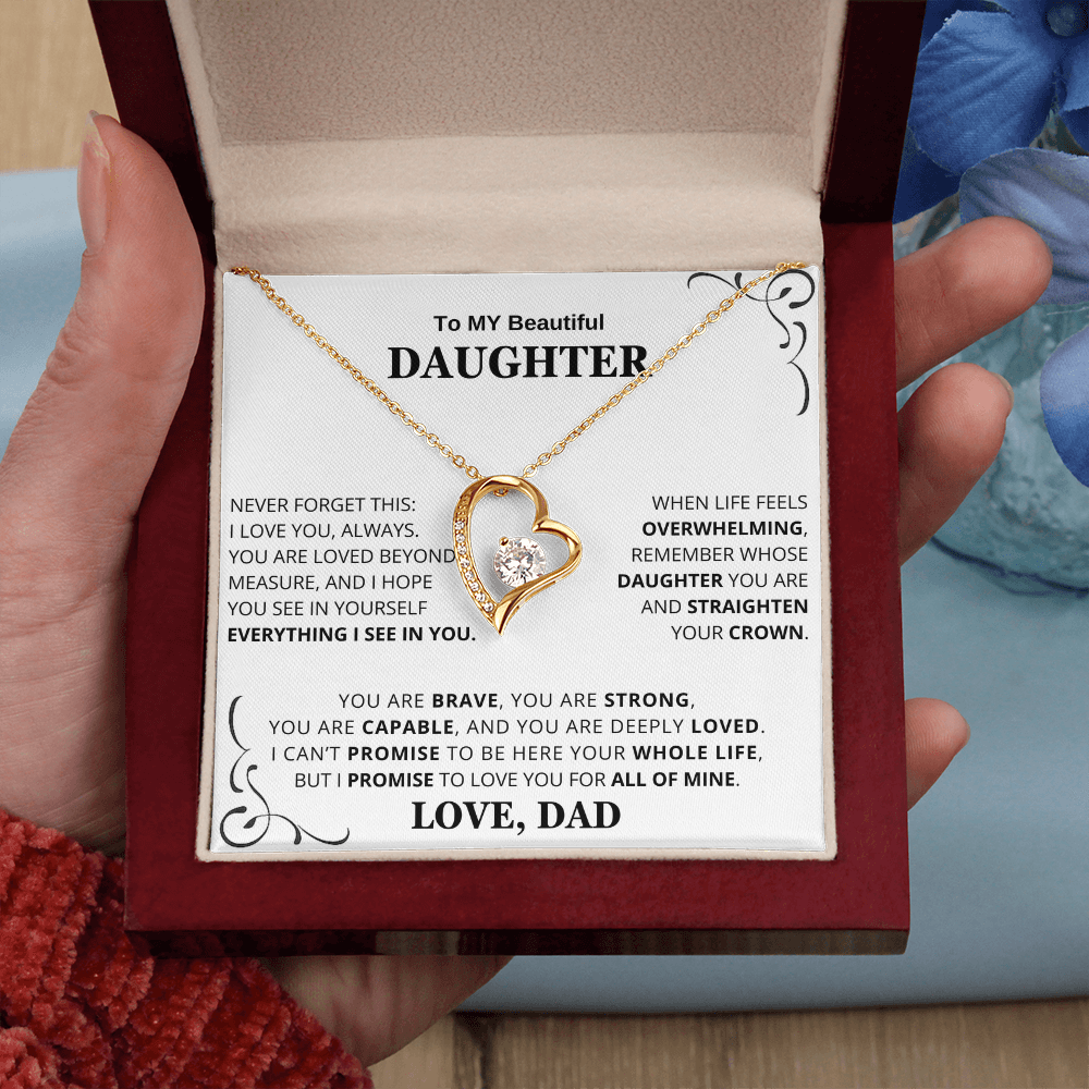 To My Daughter – Love You Forever Necklace Gift Set CFG659