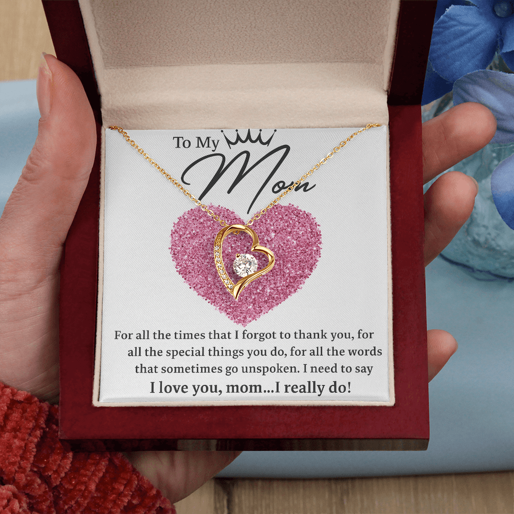 To my Mom! | Heart Pendant | Mothers Day