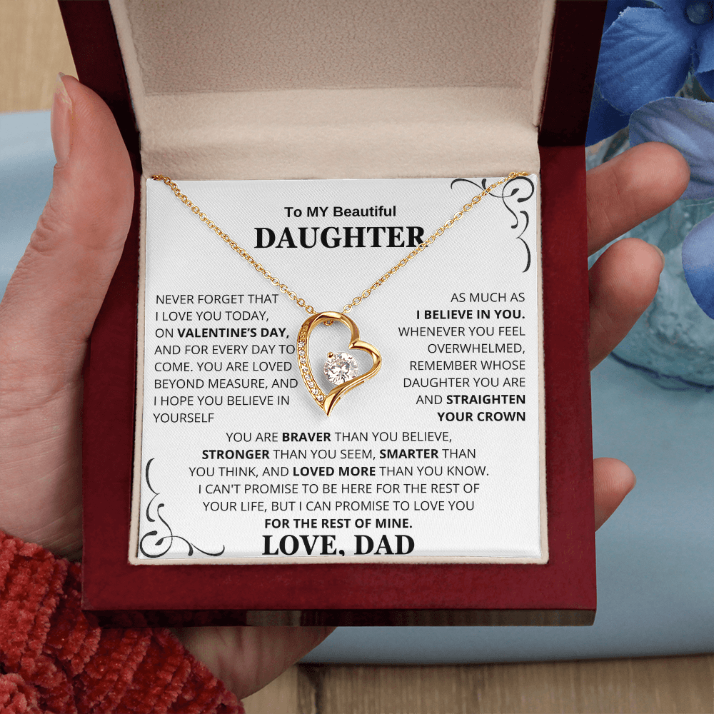 To My Daughter – Love You Forever Necklace Gift