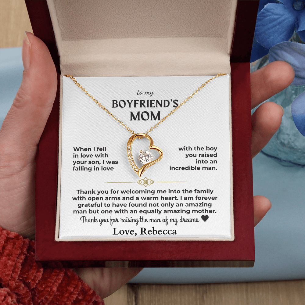To My Boyfriend's Mom - Forever Love Gift Set Personalized