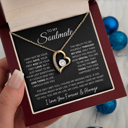 To My Soulmate | "My Life, My Love & My Best Friend" | Forever love Necklace