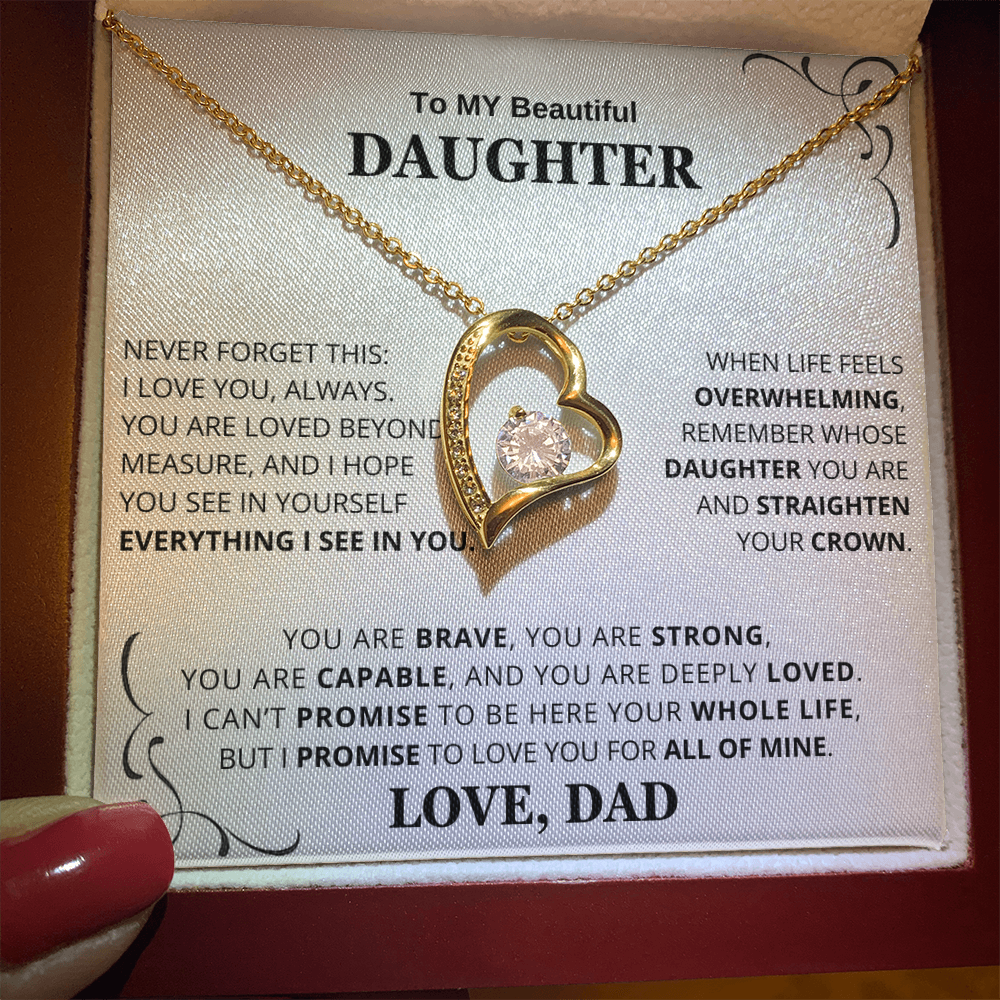 To My Daughter – Love You Forever Necklace Gift Set CFG659