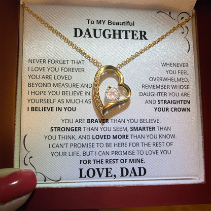 To My Daughter – Love You Forever Necklace