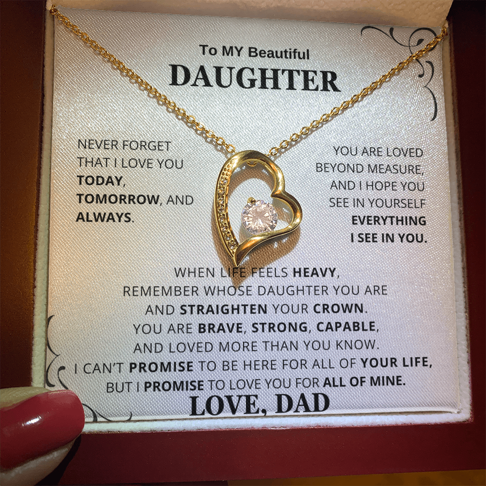 To My Daughter – Love You Forever Necklace Gift Set CFG6662