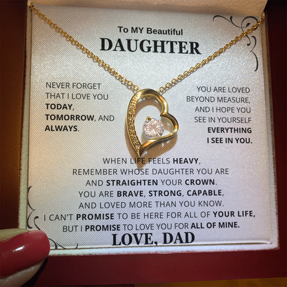 To My Daughter – Love You Forever Necklace Gift Set CFG6662