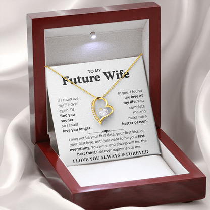 To My Future Wife Necklace - "You Complete Me" Forever Love Gift Set