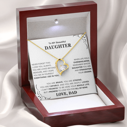 To My Daughter – Love You Forever Necklace Gift Set CFG659