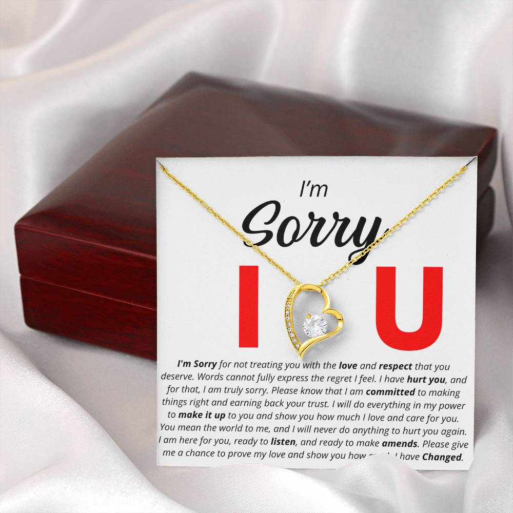 I'm Sorry - I Love You - Forever Love Necklace