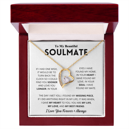 To My Beautiful Soulmate Necklace