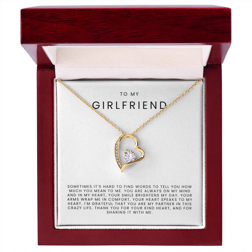 To My Girlfriend Necklace - Forever Love Necklace Gift Set