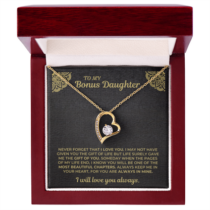 To My Bonus Daughter - Never Forget That I Love You - Gift Set