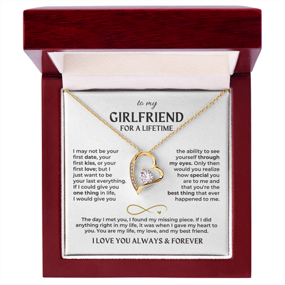 To My Girlfriend – Forever Love Necklace Gift Set