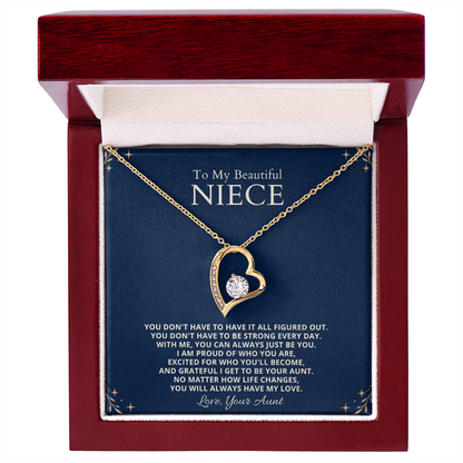 To My Beautifual Niece - Forever Love Necklace Gift Set
