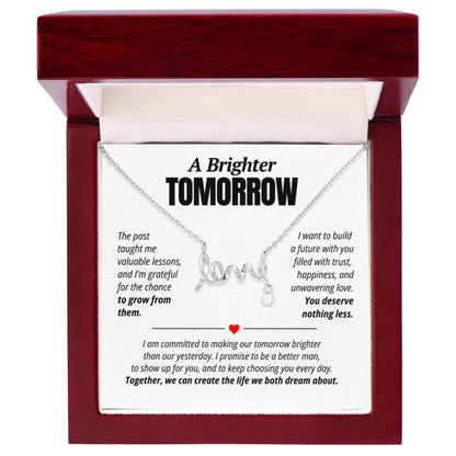 A Brighter Tomorrow Love Necklace for Her – Relationship Reconciliation Gift