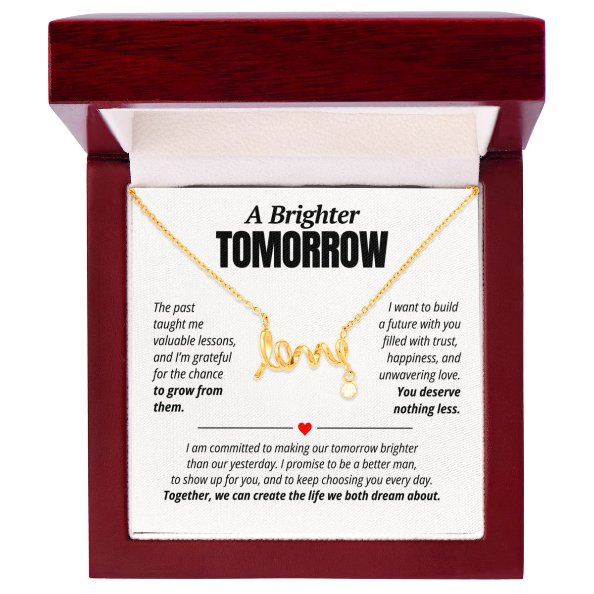 A Brighter Tomorrow Love Necklace for Her – Relationship Reconciliation Gift
