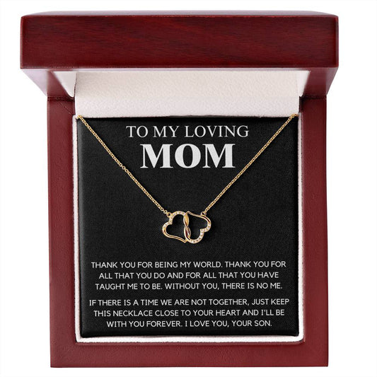 To My Mom | Thank You | Forever Love - Gold Necklace