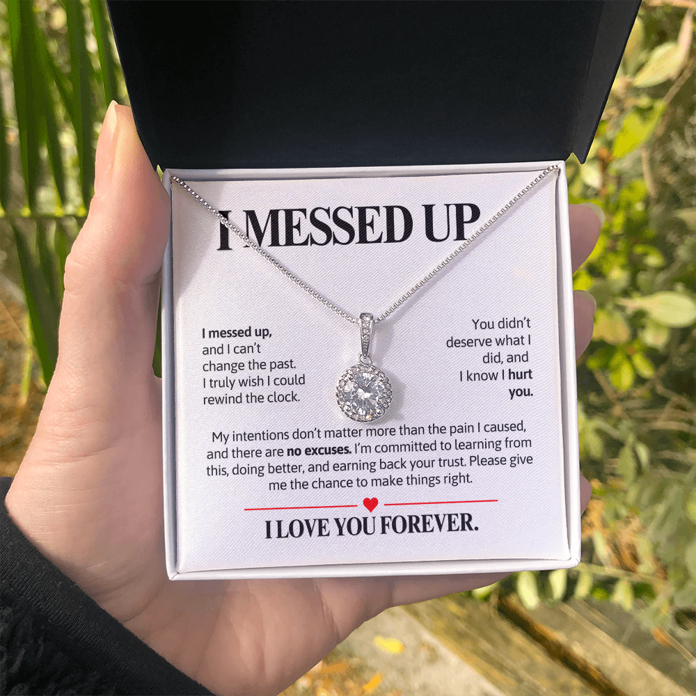 I Messed Up Necklace for Her – I'm Sorry Halo Necklace Apology Gift
